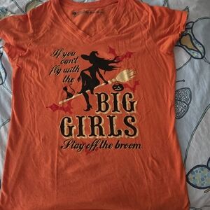 Halloween Witch Tshirt Orange